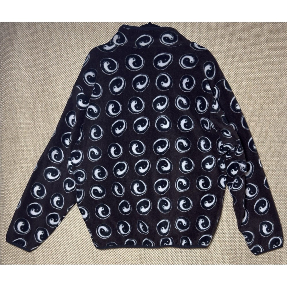 Yin Yang Sherpa Jacket Large Brown‎ Full Zip Earthy Fairy Boho Retro Grunge Boho - Picture 3 of 9